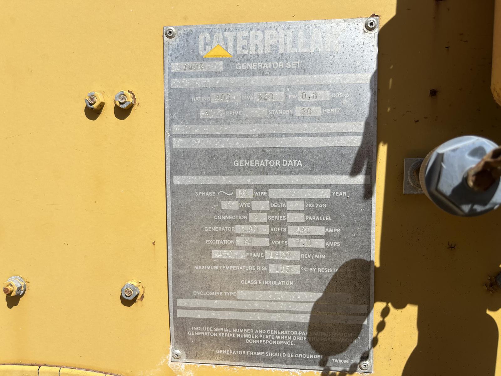 PLANTA DE LUZ CATERPILLAR SR4